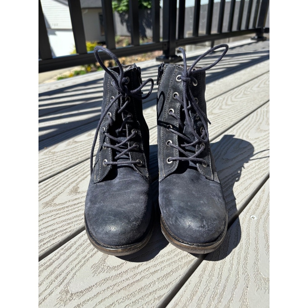 Taos Boots Women's Size US 6- 6.5 Boot Camp Blue Rugged Combat Moto Boot - Picture 6 of 11